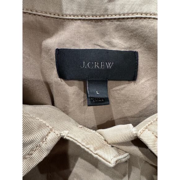 J.Crew Military Downtown Long Sleeve military Field Jacket Tan Women's Large - Picture 2 of 9